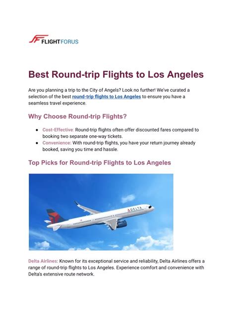 round trip flights los angeles to.